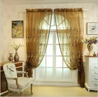 Latest curtain fashion designs sheer voile fabric curtain beads wooden door, Luxury beaded door sheer curtains*