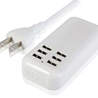 Safty electrical socket smart automatic matching usb charger multi-function Socket with 6usb 20W