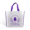 biodegradable custom logo white pp nonwoven fabric tote shopping packing bag for gift