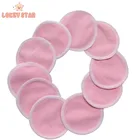 Lokeystar Pink Cotton Washable Cloth Makeup Pads Reusable Makeup Remover Facial Cleaning Pad
