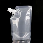 Juice vertical wine milk liquid beverage food raw plastic bag stand up milk spout pouch bag