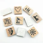 Custom made wooden kids rubber stamps in assorted sizes and assorted patterns suitable for art and crafts and scrapbooking