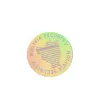 Eco-friendly see through transparent VOID hologram security label/sticker with invisible dynamic pattern