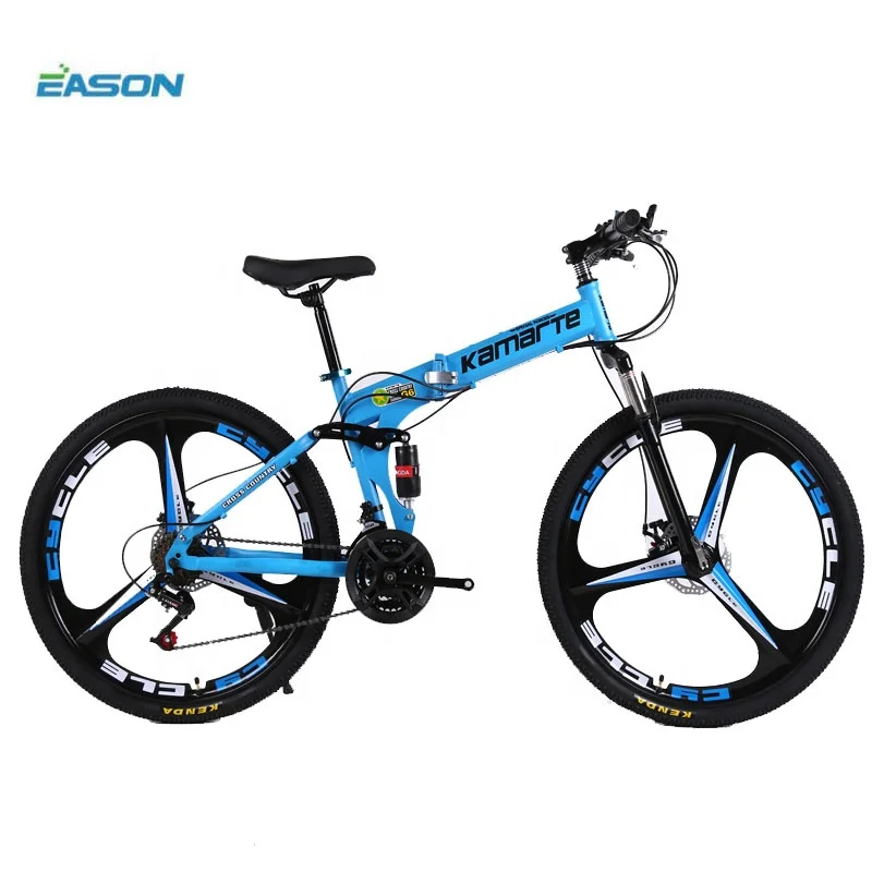 24 ve 26 inç 21 değişken hız ucuz yetişkin katlanır dağ bisikleti 3 bıçak tekerlekli bisiklet