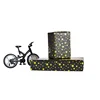 China supplier 80g art glossy gift wrap glitter custom printed wrapping recycled black hot stamping paper roll