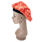 Promotional popular women custom sleep hat silk hair bonnet caps