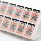 Custom Self-Adhesive QR code sticker printing waterproof paper qr code label sticker