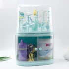 baby bottle dry racking and plastic multi-functional baby bottle cabinet storage box for kids