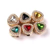 Free Shipping Wholesale custom colored crystal mosaic small brooch scarf brooch