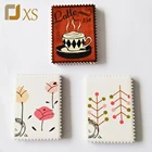 In stock blank sublimation custom oem ceramic printed fridge magnet