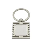 Souvenir custom malaysia metal keychain sticker custom made metal key chain photo frame insert metal sublimation keyring