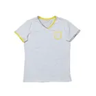 plain blank white cotton mens v neck t shirt