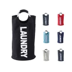 Modern 2019 Amazon Home Center Fabric Large Portable Collapsible Foldable Separator Washing Laundry Hamper Basket Bag