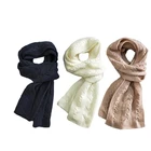Factory manufacture scarf Fashion style cotton unisex good winter knitted scarf