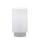 Wholesale Opal Shiny White Screw Glass Cylinder Lamp Shade Wall Mounted Lighting Housing for Light