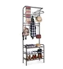 Floor standing multifunctional shoes/clothes display stand home scarf/hat/bag rack bedroom storage holder