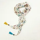 Decorative parallel quadrangle scarf of chiffon material