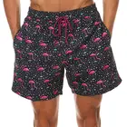 100% Polyester beachwear Men shorts Big and Tall black dip dye swim trunks bulk wholesale