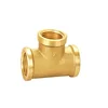 Female Equal Tee valve fitting and Reducing Tee brass fittings for Plumbing pipe