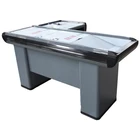 supermarket small design checkout counter cash register desk cashier table for sale