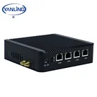 Sophos UTM firewall board 4 lan fanless mini computer with Intel Atom E3845 quad core cpu