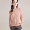 Custom design casual round neck long sleeved women cashmere 100% merino wool sweater