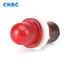 CNBC 15mm diameter dome head red yellow green neon plastic 110v 220v 24v 12v led indicator lamp pilot light with pins