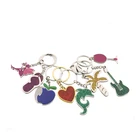 Fashion keychain custom zinc alloy heart shape metal keyring Teacher Gifts Key chain