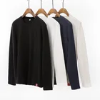 Custom Wholesale cotton men long sleeve t shirts casual blank