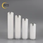 High Quality Packaging Empty Round Double Wall Cosmetic Airless Pump Plastic Bottle for Lotion