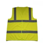 EN Class 2 polyester workwear yellow safety vest