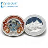 Manufacturer in china custom metal die struck soft enamel silver funny souvenir dragon coins for festival events