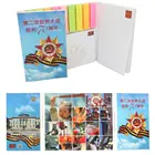 Custom logo print die cut cute sticky notes notebook manufacturer sticky notes index block notes with hardcover