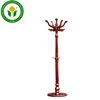 Hotel antique wooden standing coat tree clothes trees clothes rack