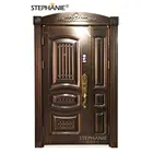 luxury villa modern double leaf main security entrance steel door design for apartment price