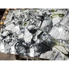 Chinese big slab decorative connect white beauty cold ice jade green marble