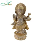 Gold standing resin indian Ganesh figurine