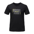 2019 high quality custom 100% cotton black short sleeve t-shirt men summer casual t shirt