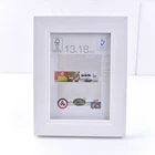 Wholesale art fashion mirror pictures appl shape photo frame for office decoration