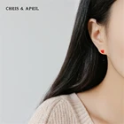 Earring Ceramic Ceramic Silver Heart Earring Ceramic Glaze Costume Jewelry