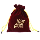 Custom Velvet Embroidered Drawstring Bag For Hair Dryer