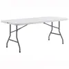 Newest folding plastic square table (HDPE, blow molded, steel legs), outdoor picnic table