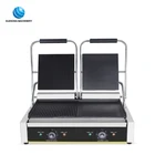 Commercial double griddle pan for electric stove fried steak, pork chops,grilled sandwich machine