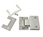 Bathroom glass hinges brass 180 degree shower door hinge