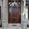 New Design Unpolished Natural European walnut elegant fiberglass exterior doors