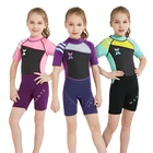 2019 high quality one Pieces neoprene girl Swimsuits UPF 50 Tankini Kids Swimwear