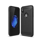 Saiboro lowest price TPU soft carbon fiber brushed cell phone case for iphone x,cover for iphone 6 7 plus