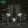 Wholesale clear resin chiavari dining chair, clear crystal wedding chair