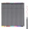 Fineliner Color Pen Set, 0.38 mm Fine Line Drawing Pen, Porous Fine Point Markers Perfect for Writing Note Taking