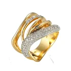 YR1899 Heye 2020 new design 14k gold gram price ring fashion cubic zirconia jewelry factory custom